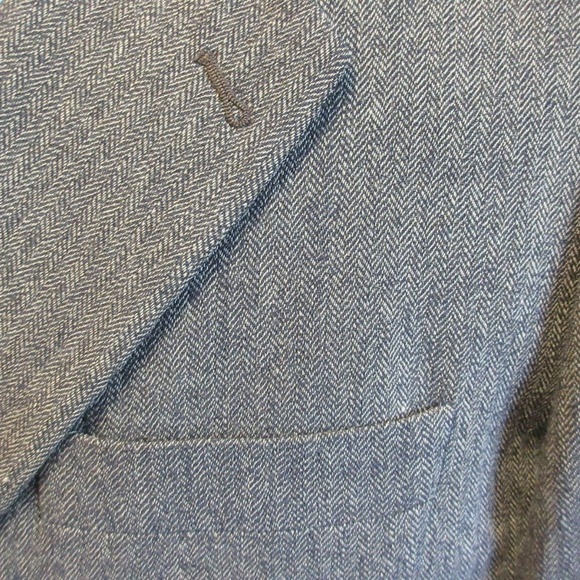 44 LONG VTG BANANA REPUBLIC Mens 100% WOOL BLAZER - Picture 5 of 8